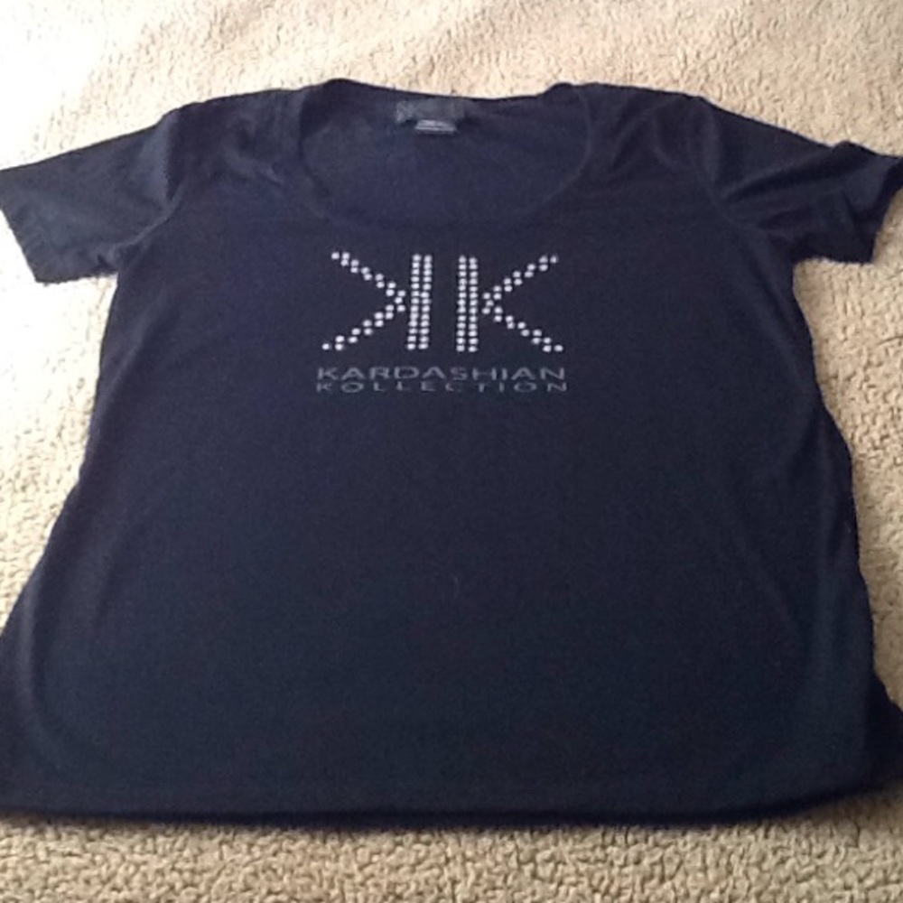 Kardashian Kollection Tee Shirt Black XL